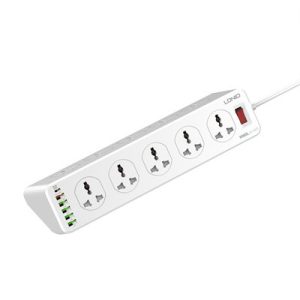LDNIO 10 Outlets QC3.0 Extension Board with Fast Charge USB Ports