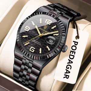 Poedagar Global Fashion Black Wristwatch