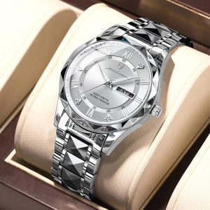 Poedagar Quartz Silver Wristwatch - Global Fashion