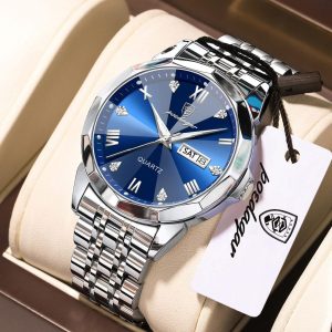 Poedagar Quartz Silver Wristwatch