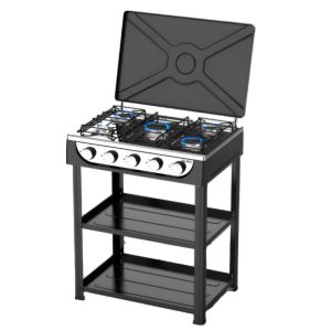Decakila 5 Burner Gas Stove with Shelves