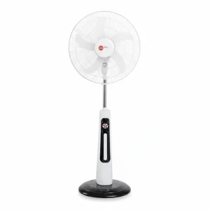H&A 18-Inch Rechargeable Standing Fan with Remote, LED Light & USB Port